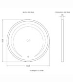 LED Огледало "Нова" Ø62 - Image 9