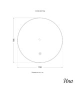 LED огледало "Уно" със задно светене Ø70 - Image 8